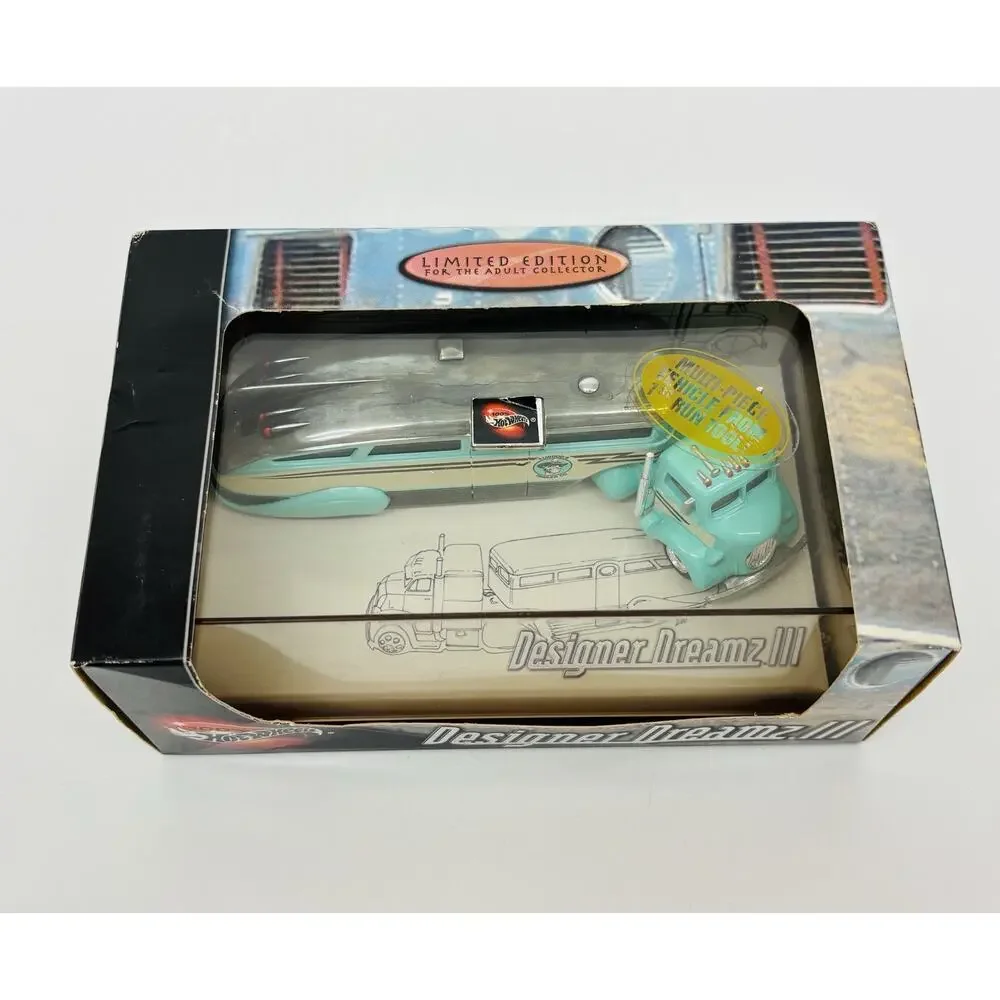 Hot Wheels Designer Dreamz III Vehicle Set '38 Ford Custom Truck w/ Trailer NIB
